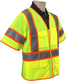 Style 1326 | Heavy Duty Multi-Pocket Reflective Safety Vest | PPE HiVis Surveyor Vests | ANSI 107 Class 3 Compliant | For Men or Women