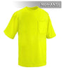 Firstahl Style 203 Hi Vis Shirt | Short-Sleeve Safety Shirt with Pocket | Non-ANSI | Lightweight Birdseye Moisture Wicking Shirt for Men & Women