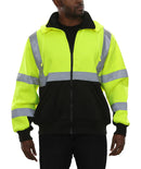 5010-YB-Hi Vis Jacket - Zippered Thermal Sweatshirt