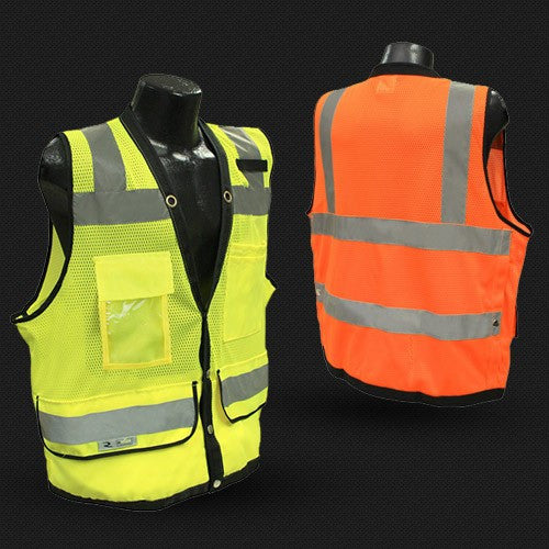 Style 1210 - Ansi Class 2 Heavy Duty Surveyor Safety Vest