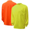 Moisture Wicking Long Sleeve Safety T-Shirt with Chest Pocket